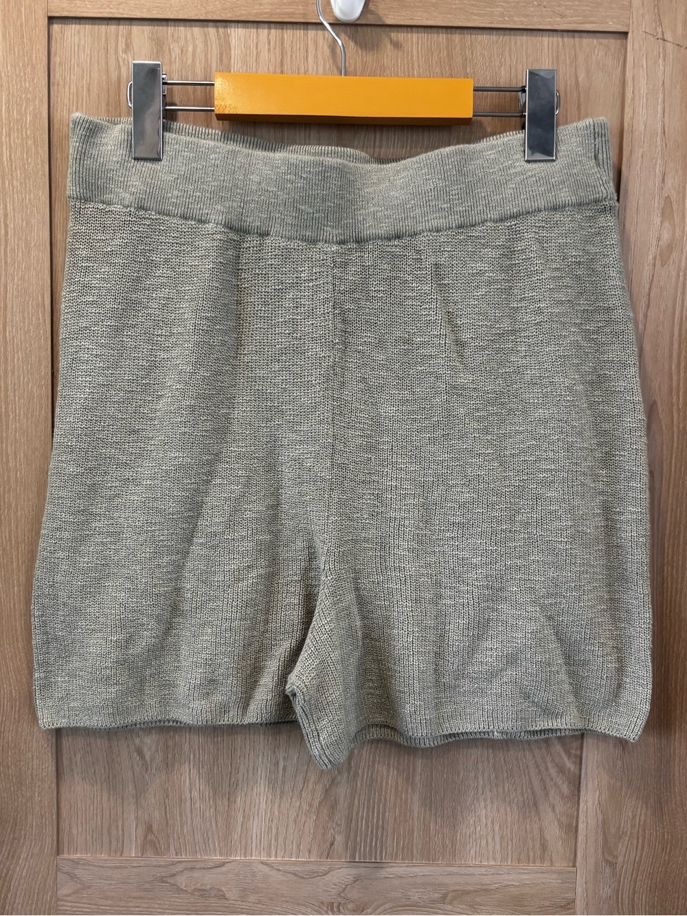 Free People Beach Knit Shorts Size XL Sage Green